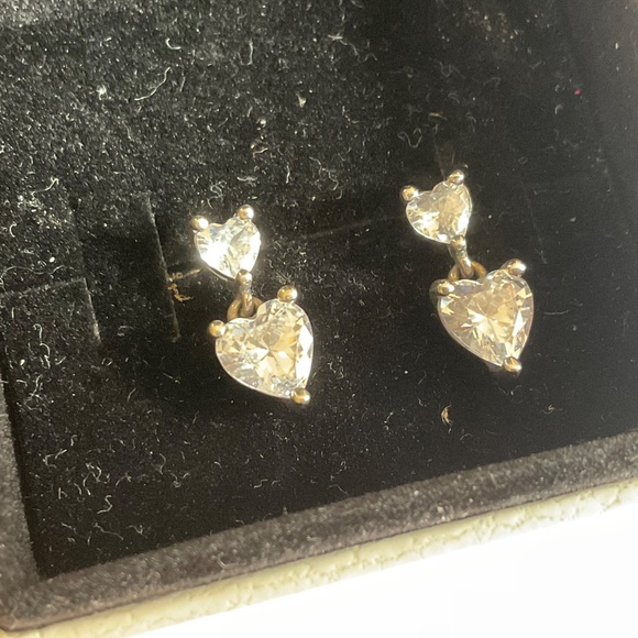 Pandora Double Heart Sparkling Stud Earrings - Picture 4 of 8